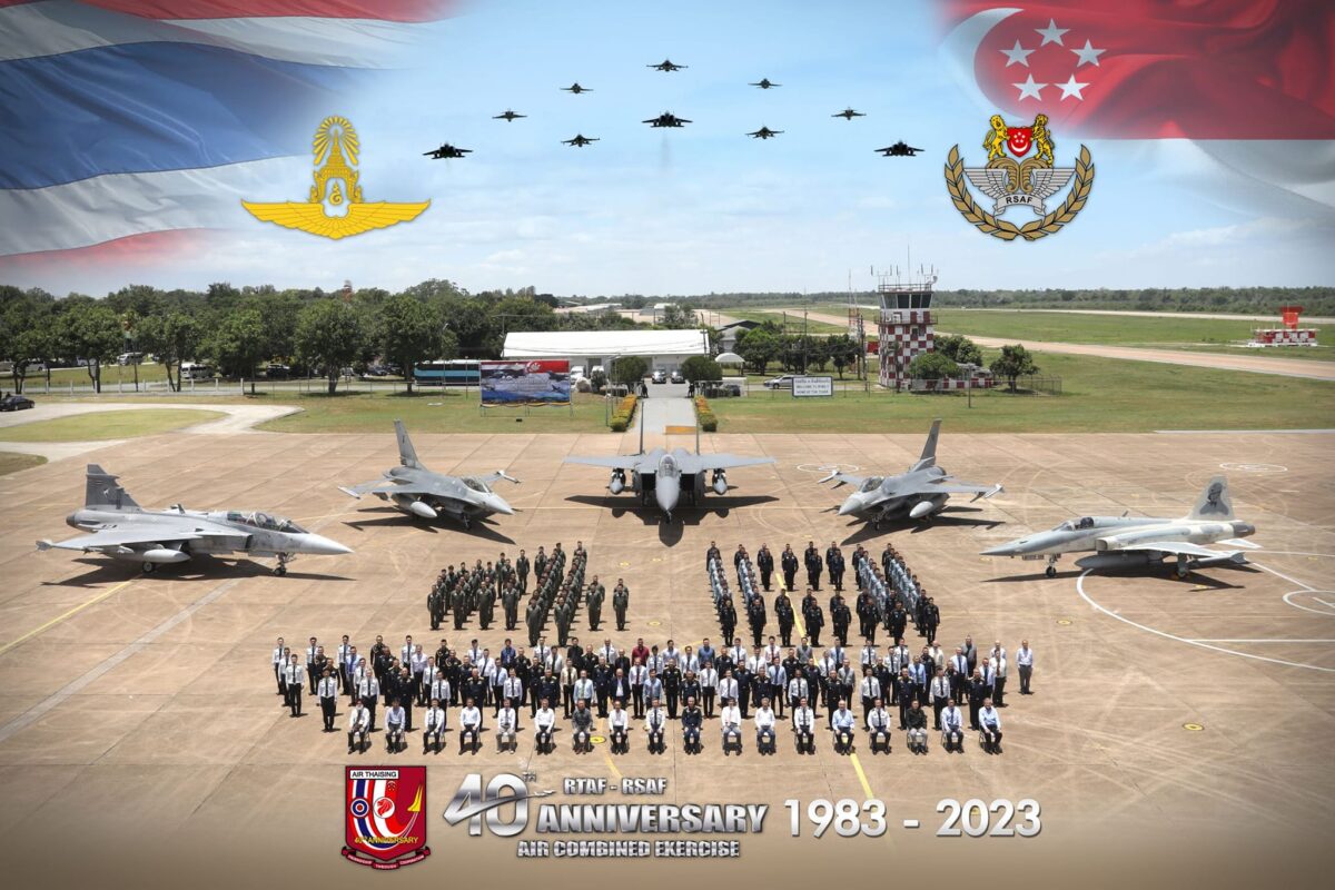 ครบรอบ 40 ปี การฝึกผสมระหว่างกองทัพอากาศไทยและกองทัพอากาศสิงคโปร์